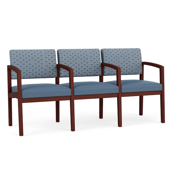 Lesro Lenox 3 Seat Tandem Seating W/ Arms, 65 in W 26 in L 31.5 in H LW3103 - main